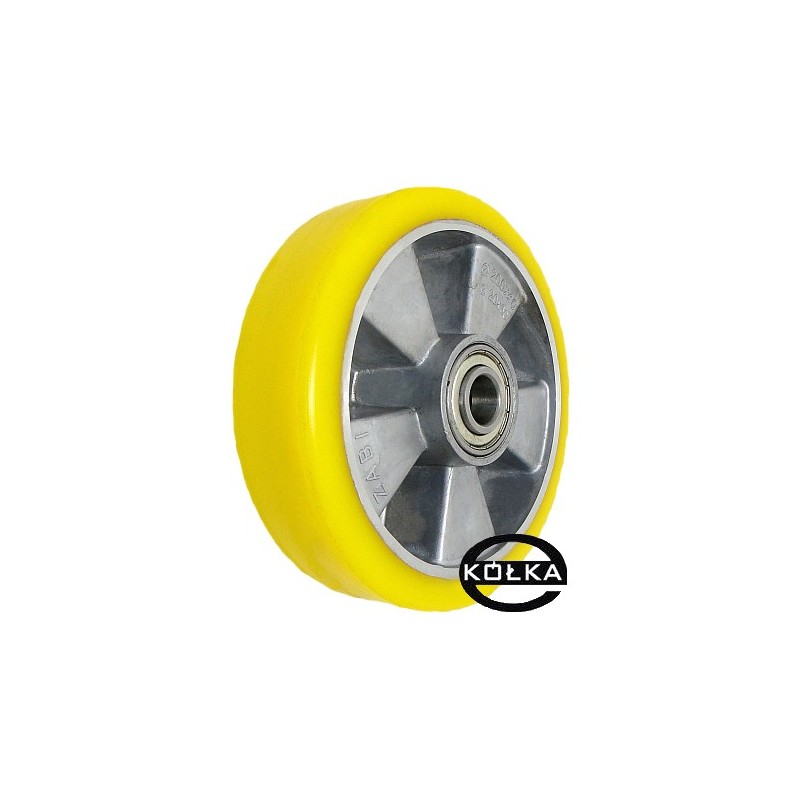 Koło fi. 180 mm aluminiowo-poliuretanowe, N: 450kg otw.20 / A50P Koło fi. 180 mm aluminiowo-poliuretanowe, N: 450kg otw.20 / A50P