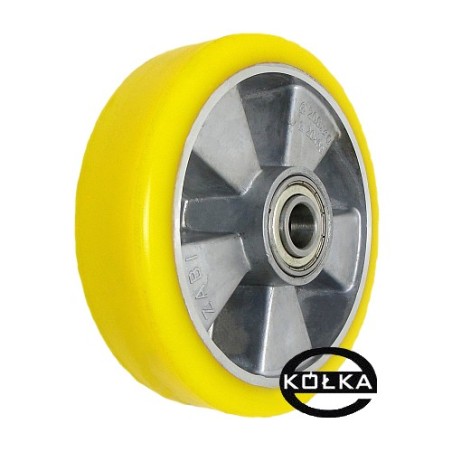 Koło fi. 180 mm aluminiowo-poliuretanowe, N: 450kg otw.20 / A50P
