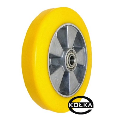Koło fi. 250 mm aluminiowo-poliuretanowe, N: 500kg / A90P