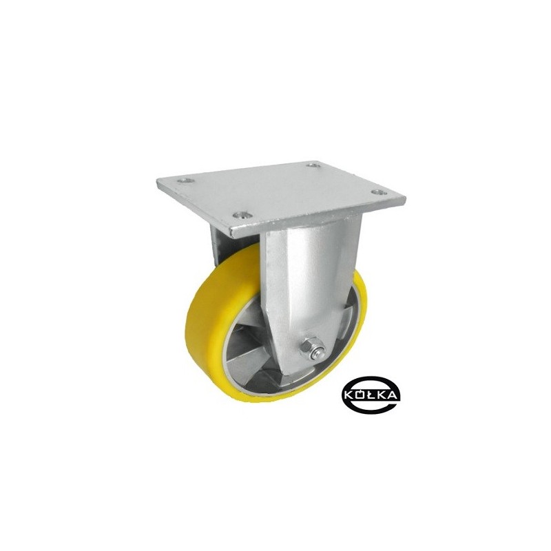 Koło fi. 160 mm aluminiowo-poliuretanowe w obud. stałej spawanej, N: 500kg   A43PD
