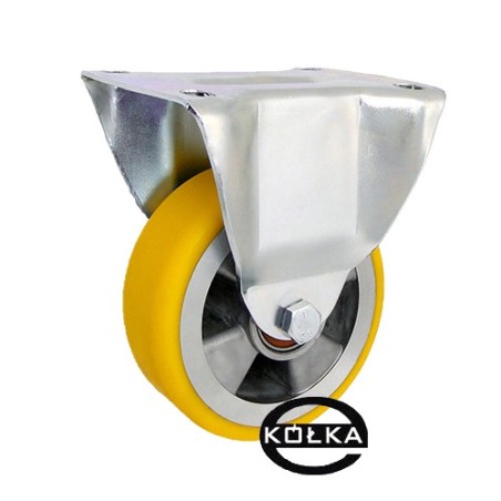 Koło fi. 125mm aluminiowo-poliuretanowe stałe, N: 300kg  / A23PW