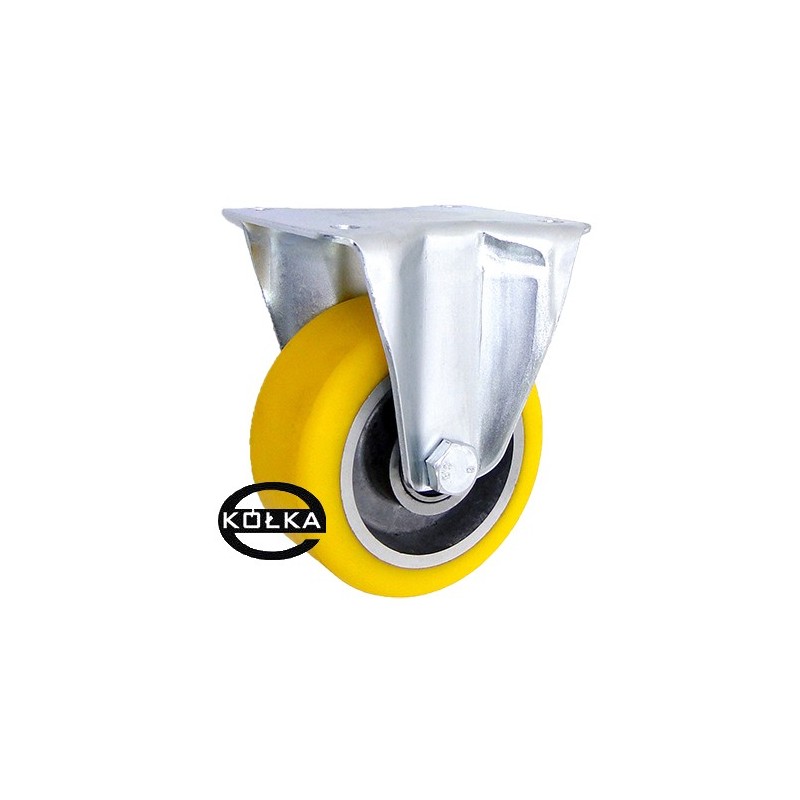 Koło fi. 100mm aluminiowo-poliuretanowe stałe, N: 250kg  / A13PW