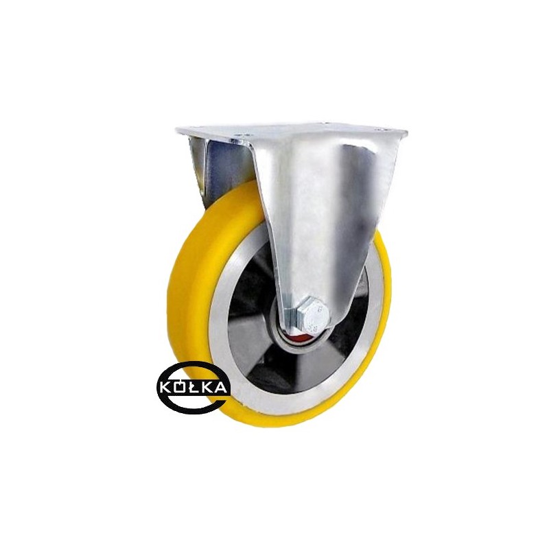 Koło fi. 125mm aluminiowo-poliuretanowe stałe, N: 300kg / A23P