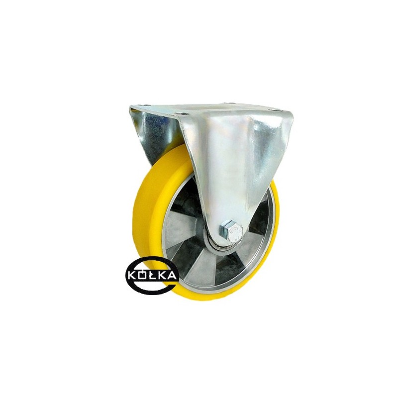 Koło fi. 160mm aluminiowo-poliuretanowe stałe, N: 400kg /  A43P