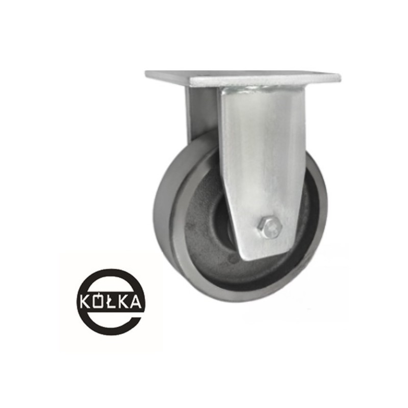 Koło aluminiowe fi. 160 mm odporne na wysoką temperaturę 330 ° C, w obudowie stałej/43ZED Koło aluminiowe fi. 160 mm odporne na wysoką temperaturę 330 ° C, w obudowie stałej/43ZED