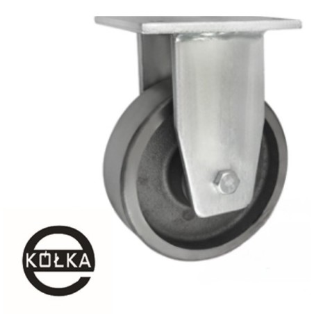 Koło aluminiowe fi. 160 mm odporne  na wysoką temperaturę 330 ° C, w obudowie stałej/43ZED