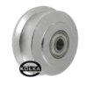 Koło fi. 160 mm kołnierzowe, z litej stali, N: 1600kg / V40