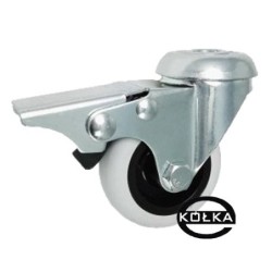 Koło fi. 50 mm skrętne z ham.,  otworem N: 40kg / M57TH