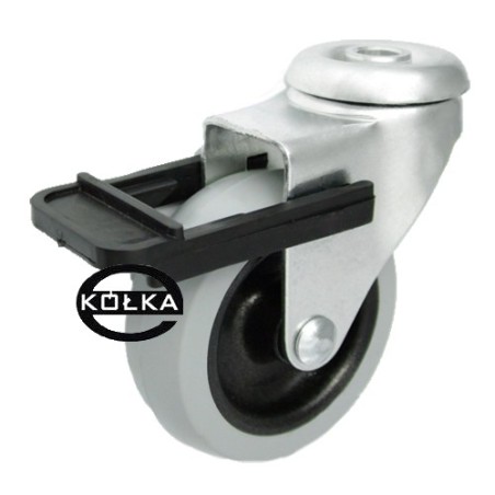 Koło fi. 64 mm skrętne z ham., z otworem N: 40kg / M67TH