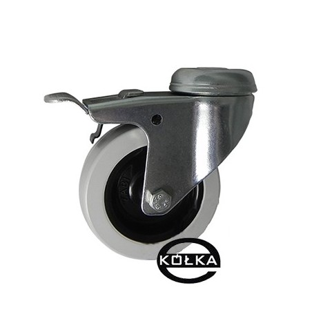Koło fi. 75 mm skrętne z ham., z otworem N: 70kg / M77TH