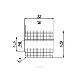 Rolka tworzywowa fi. 29 mm x 32 / RB-29/32