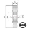 Rolka tworzywowa fi. 80 mm x 17, otw.10mm / RB-80-17/10