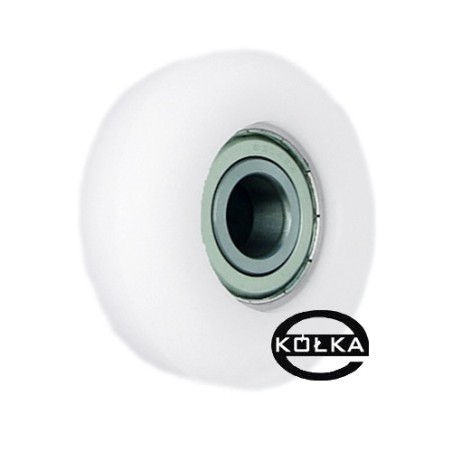 Rolka fi. 88,5 mm tworzywowa z łożyskiem, do bram / R-88,5