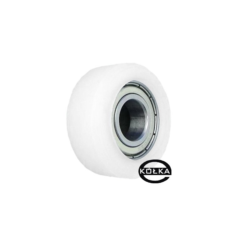 Rolka fi. 50 mm tworzywowa ułożyskowana, do bram / R-50,3/10