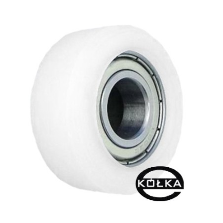 Rolka fi. 50 mm tworzywowa ułożyskowana, do bram / R-50,3/10