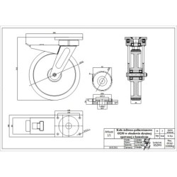 Koło żeliwno-poliuretanowe...