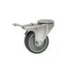 Koło fi. 50 mm skrętne z ham., z otworem N: 40kg NIERDZEWNE / M57TXH