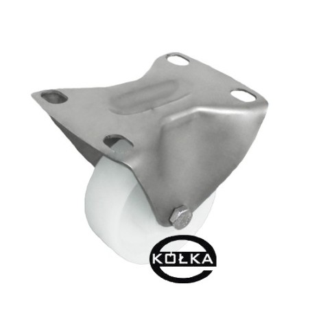 Koło tworzywowe fi. 80 mm w obudowie stałej ze stali nierdzewnej